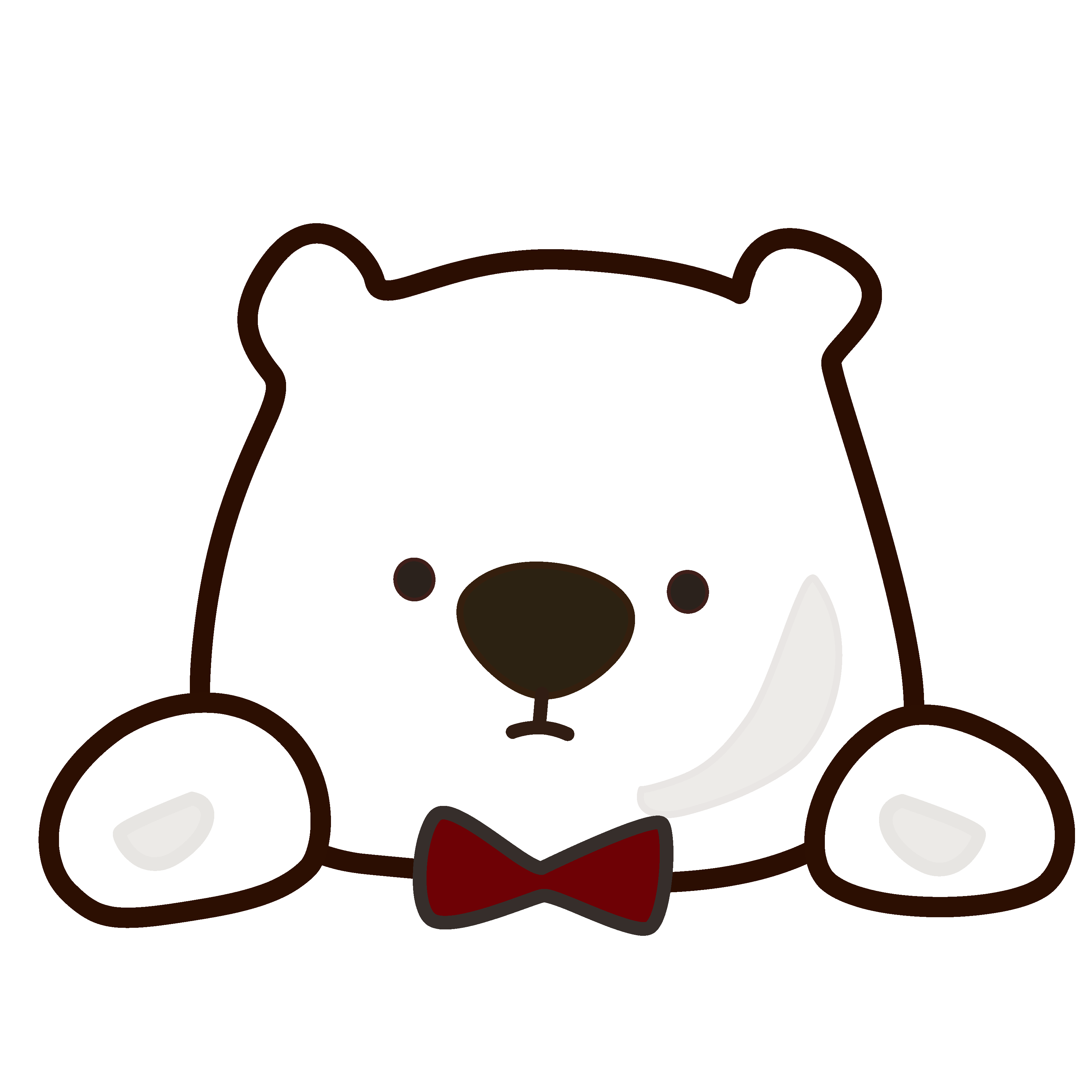 卒業帽をかぶったアルルさんのキャラクターイラスト