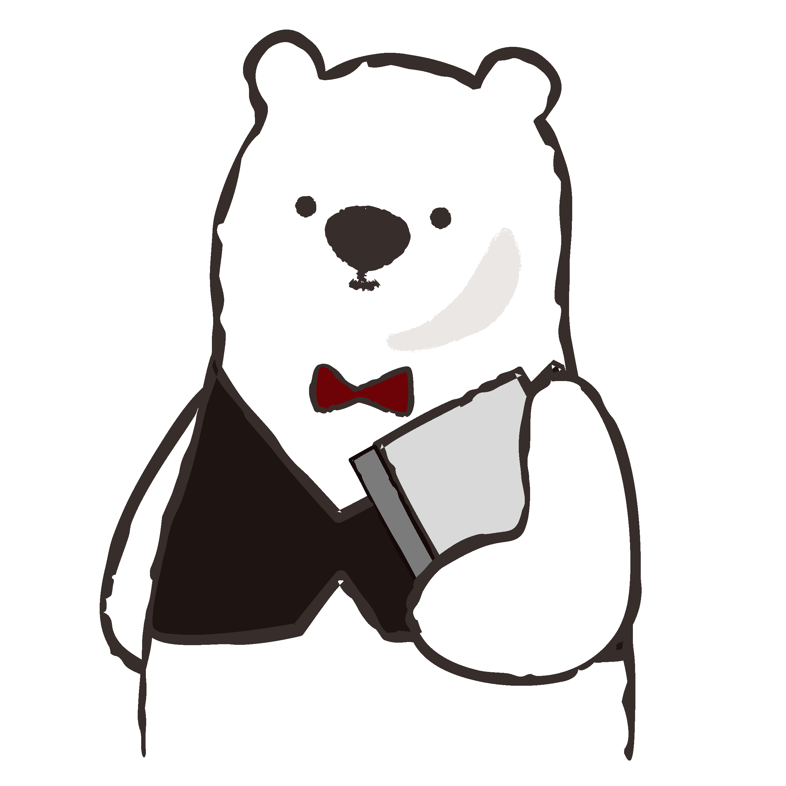 ファイルを持ったアルルさんのキャラクターイラスト