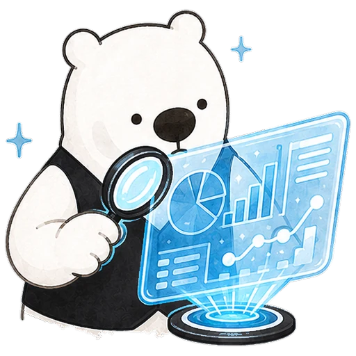 データを読み解く黒いベストのアルルさん