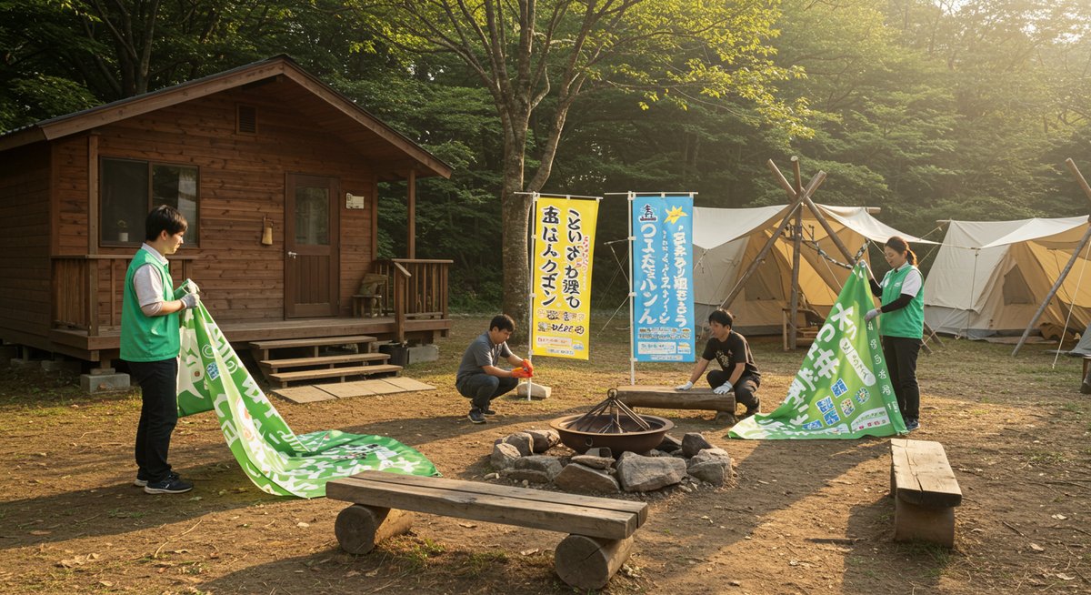 キャンプ場 平日 集客