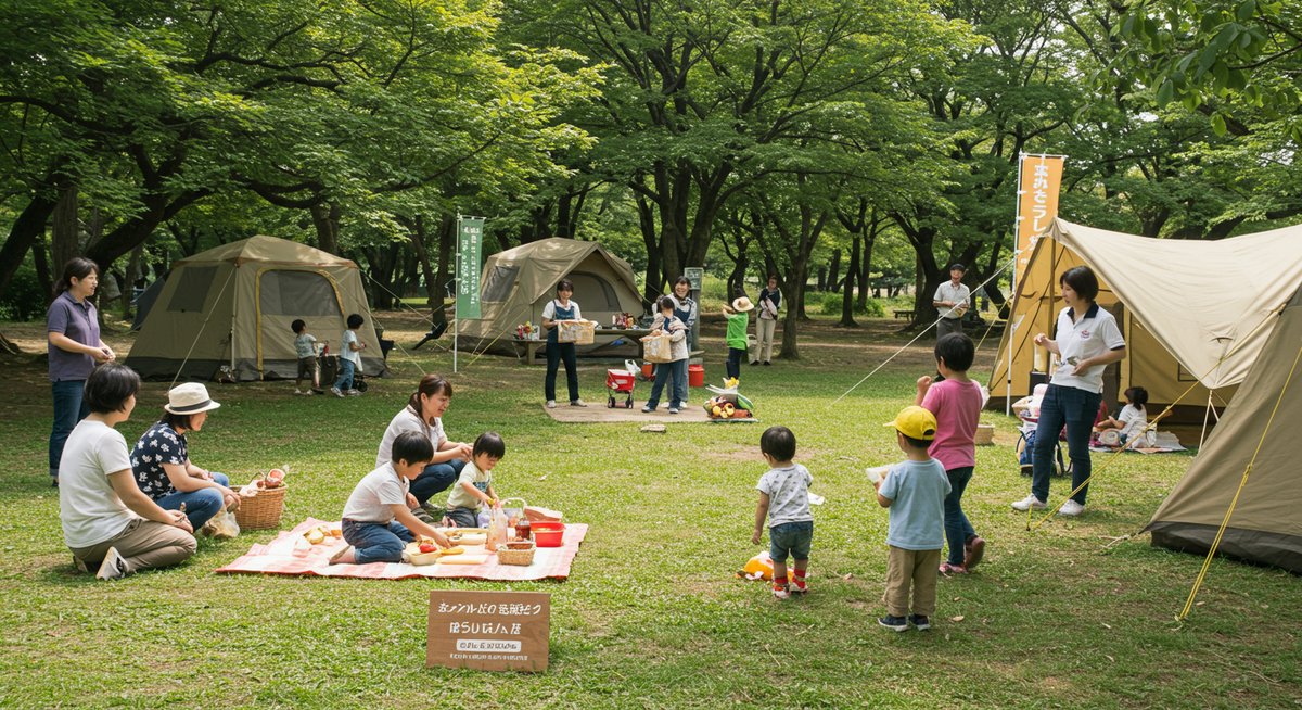キャンプ場 平日 集客
