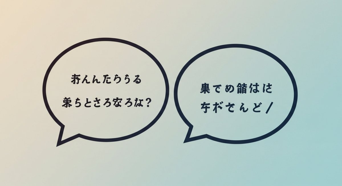 話し言葉と書き言葉 一覧