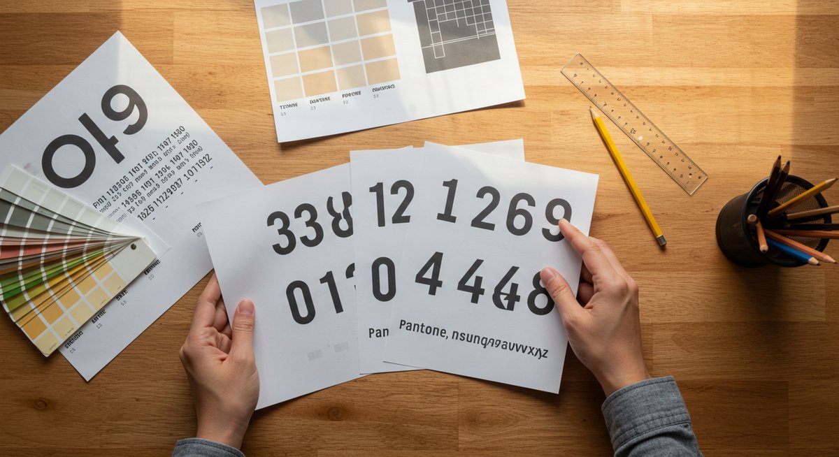 数字 かっこいい フォント