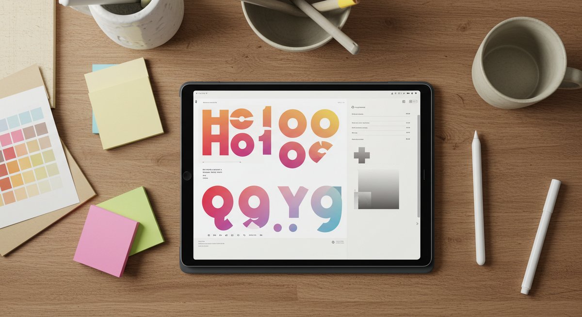 canva グラデーション 文字