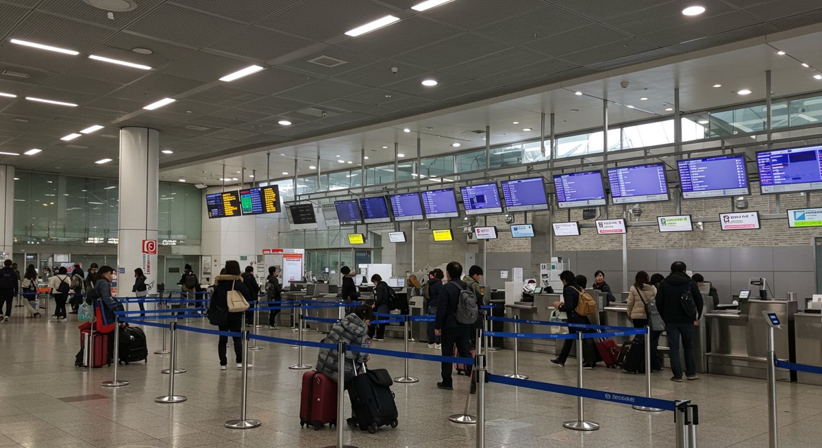 韓国 空港 何時間前