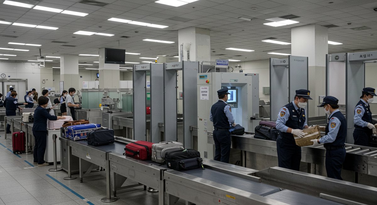 韓国 空港 何時間前