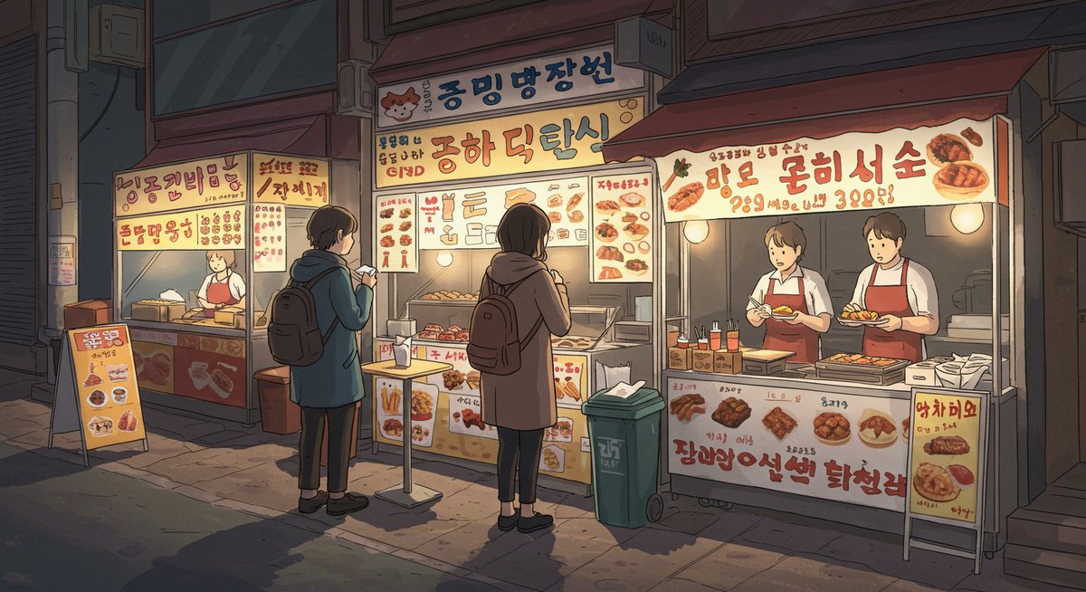 韓国 明洞 食べ歩き