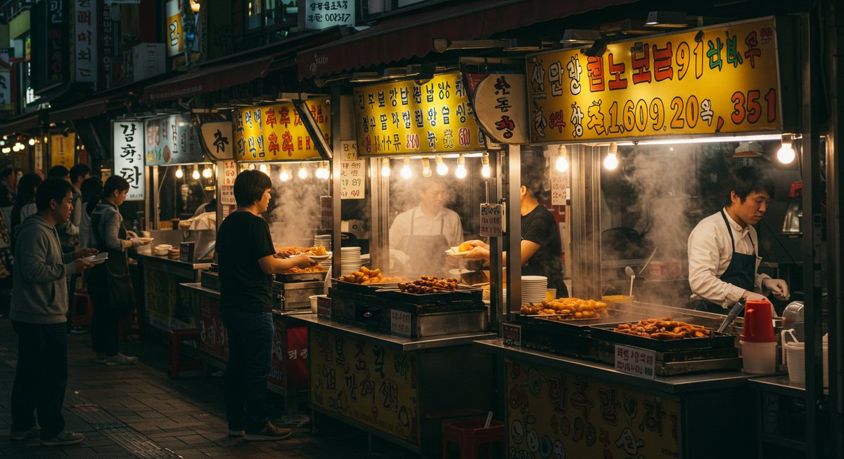 韓国 明洞 食べ歩き