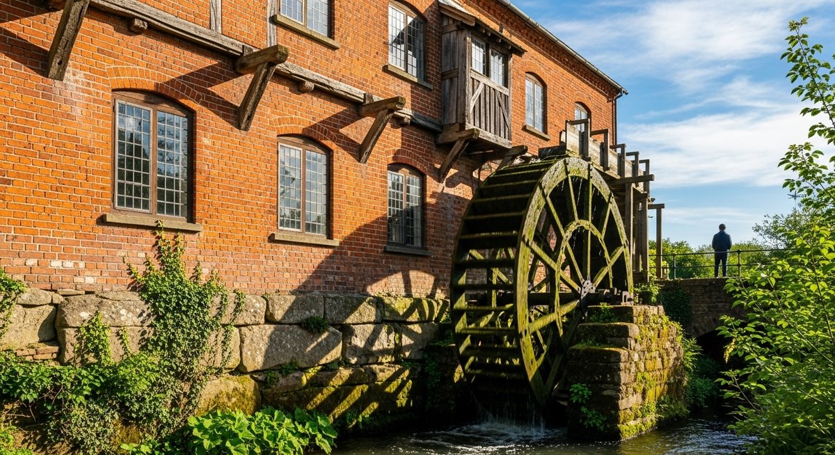 ダーウェント峡谷の工場群