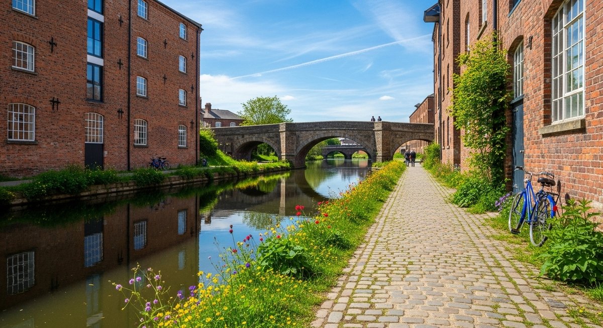 ダーウェント峡谷の工場群