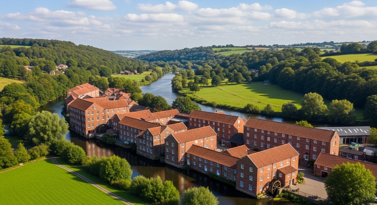 ダーウェント峡谷の工場群