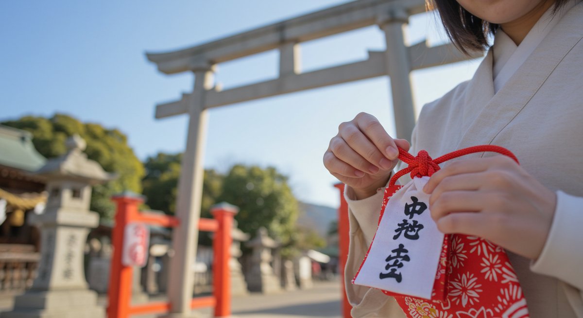 竈門神社 むすびの糸 どこにつける