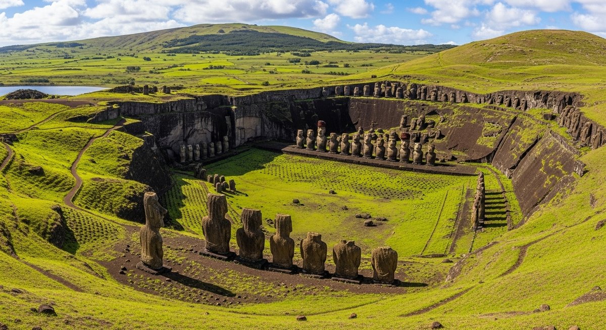 世界遺産 モアイ像