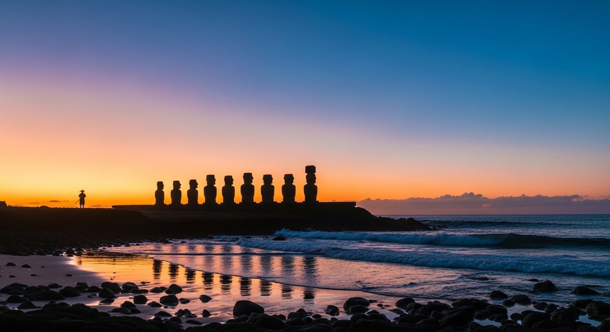 世界遺産 モアイ像